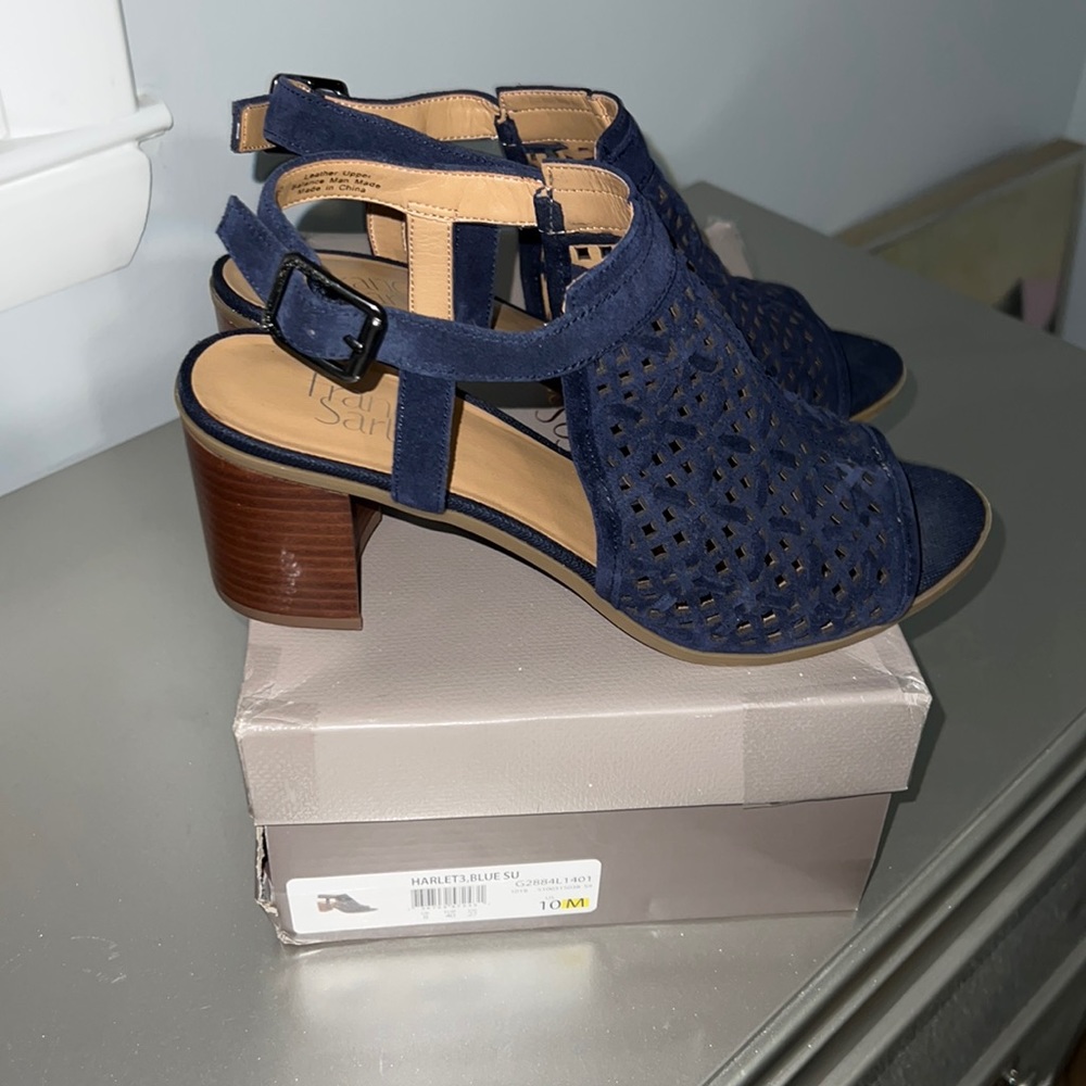 navy blue Franco Sarto sandals